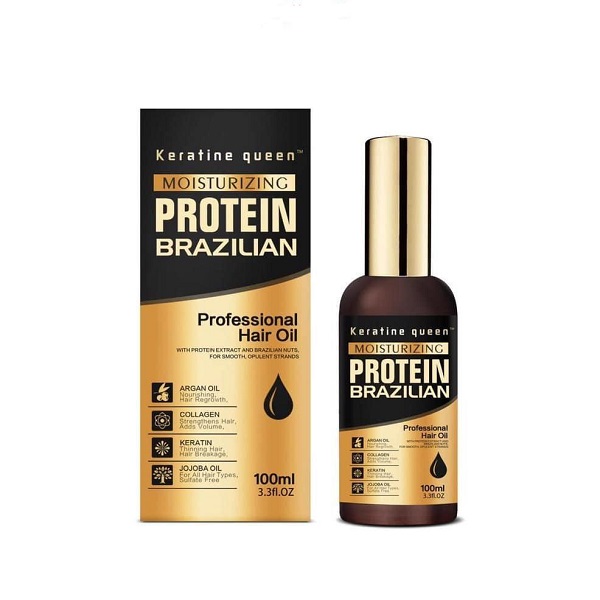 روغن موی برزیلین BRAZILIAN، حاوی روغن آرگان و روغن جوجوبا کراتین، کلاژن و مرطوب کننده پوست و مو