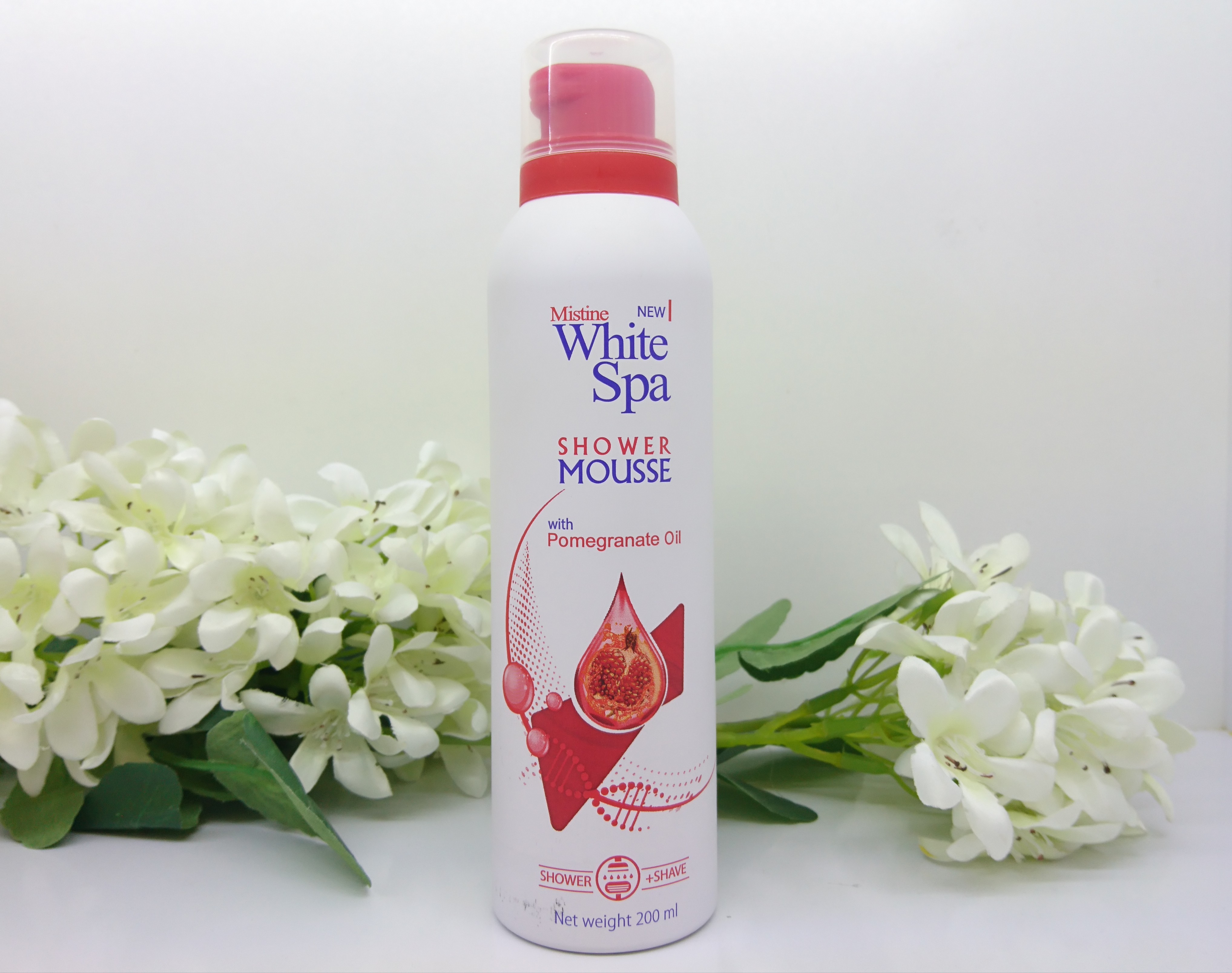 موس شوینده بدن (شاور موس بدن) وایت اسپا میستین حاوی روغن انار SHOWER MOUSSE