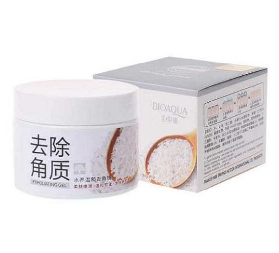 اسکراب عصاره برنج بیوآکوا BIOAQUA، ژل لایه بردار صورت و بدن