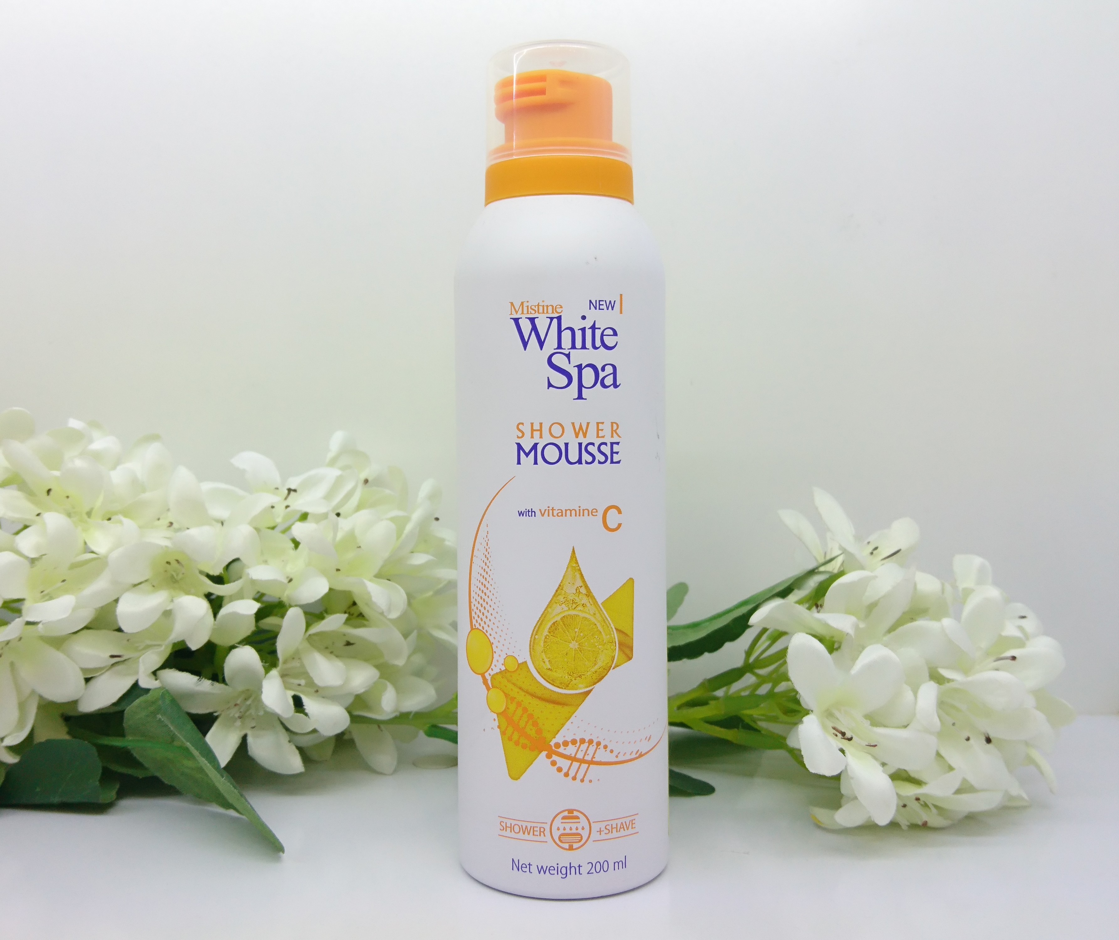 موس شوینده بدن (شاور موس بدن) وایت اسپا میستین حاوی ویتامین ث SHOWER MOUSSE
