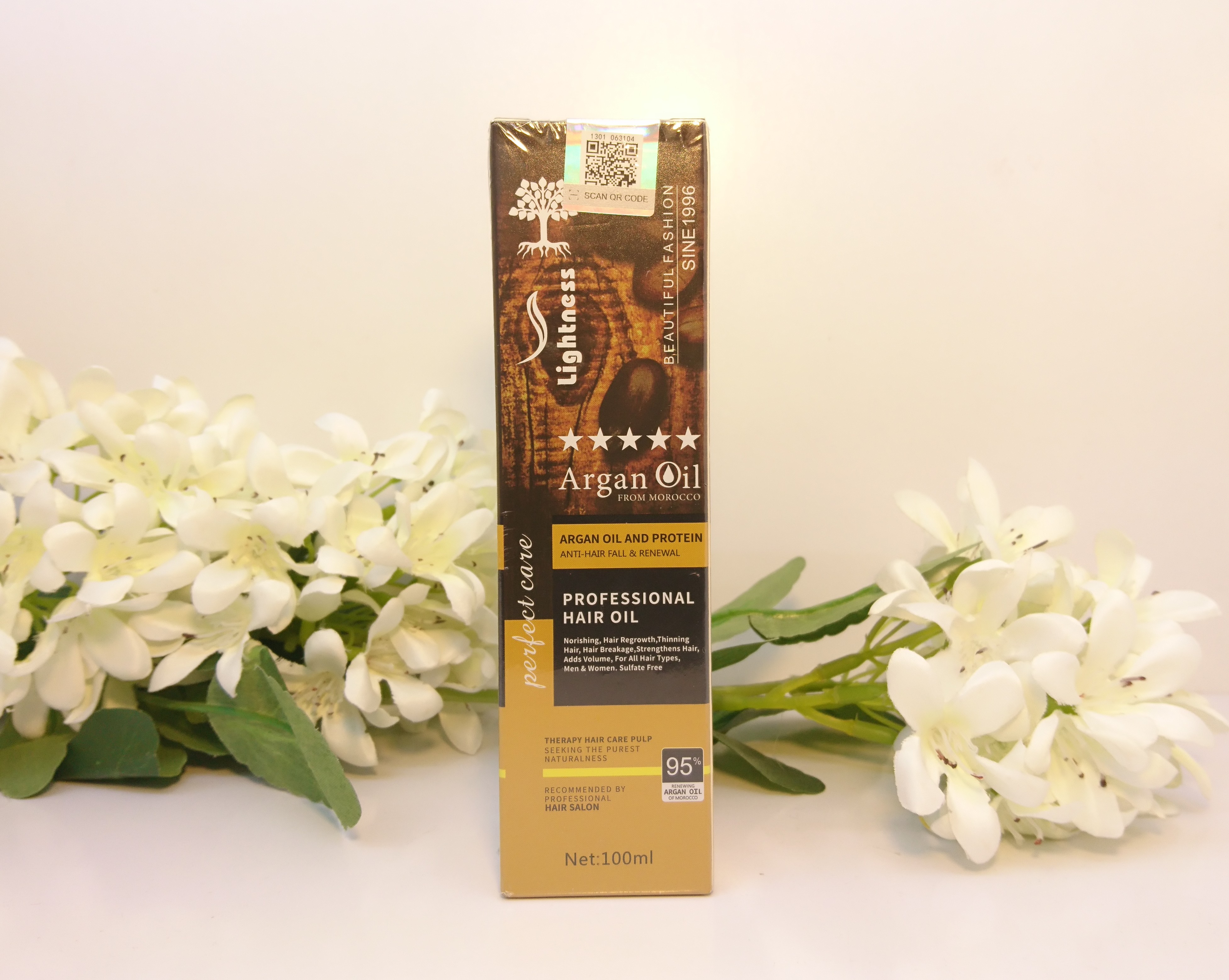 روغن آرگان پروتئینه لایتنس 5 ستاره اصلی مراکشی،مغذی مو و ضد ریزش مو و مرطوب کننده بافت پوست سر